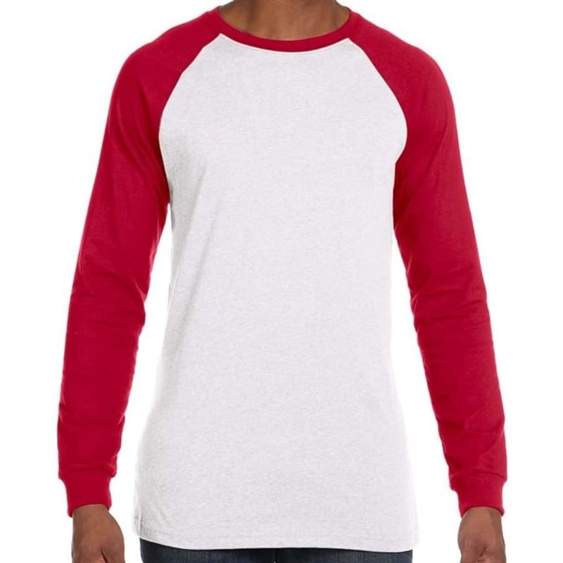 Bella Mens Jersey Long-Sleeve Baseball T-Shirt 9