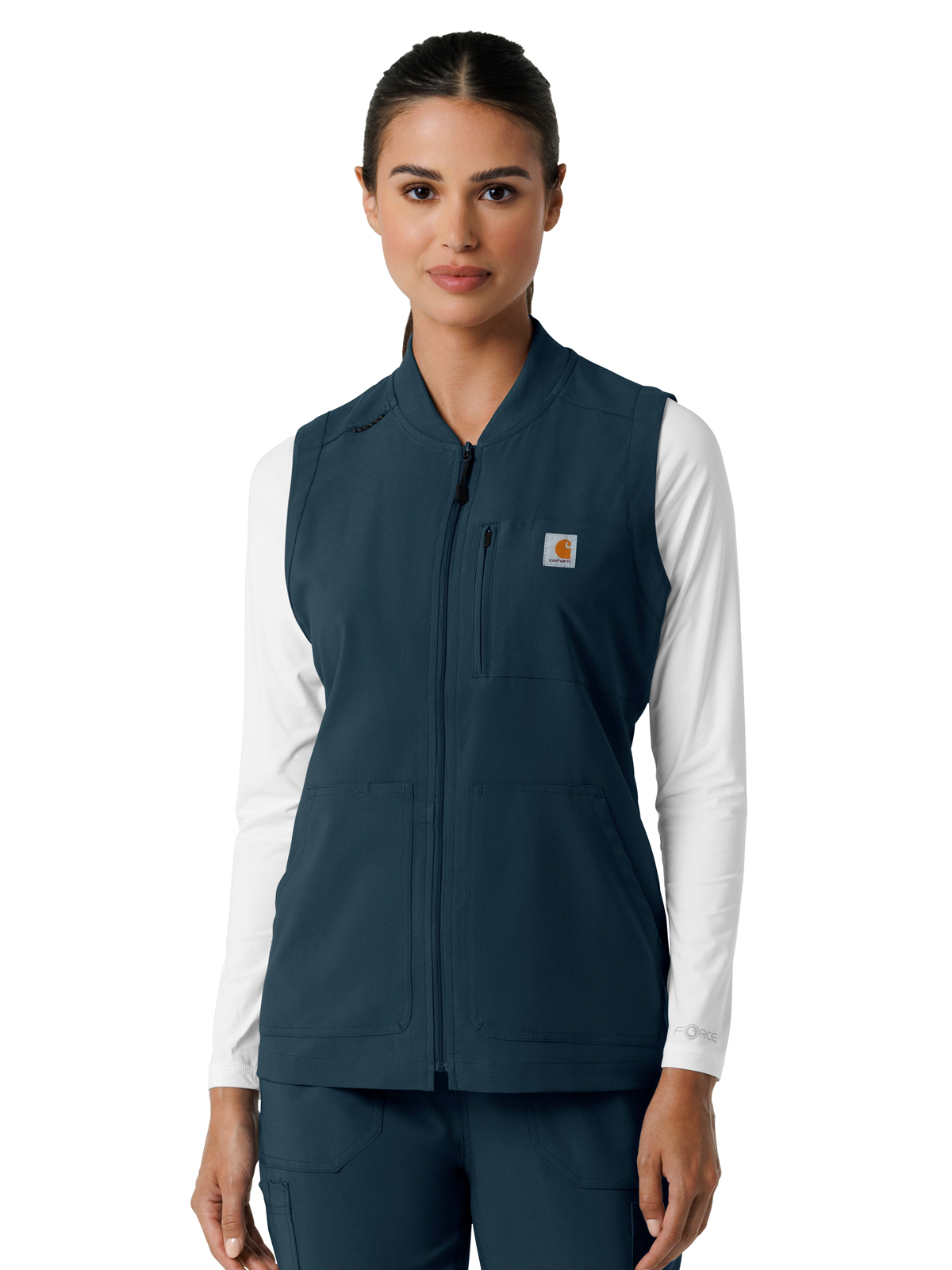 Carhartt Scrubs - Force Cross-Flex - Women's Six-Pocket Lightweight Scrub Vest 6
