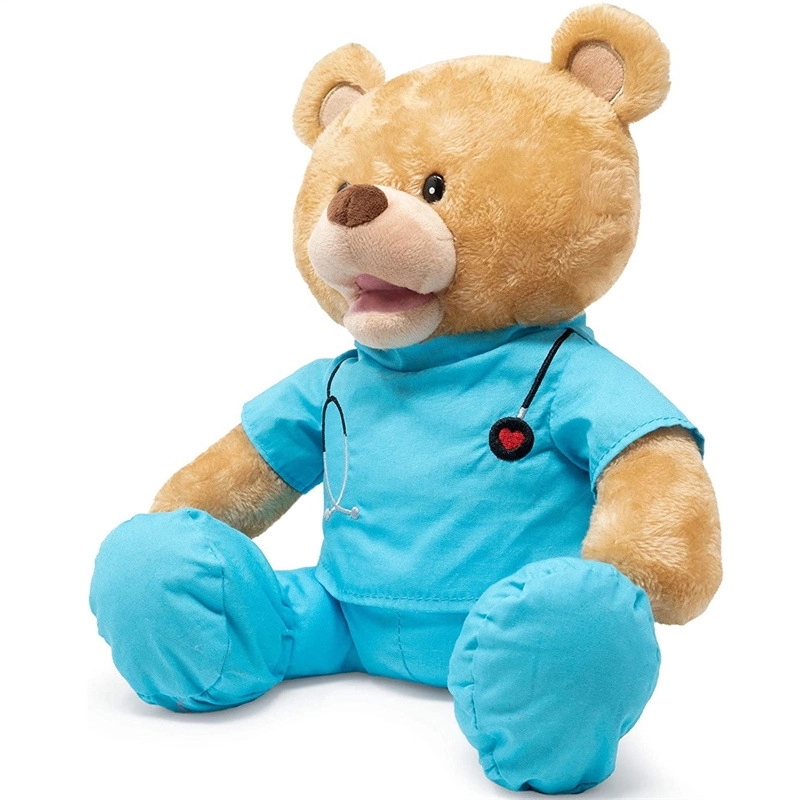 Stuffed Teddy Bear with Doctor or Nurse Scrubs 3