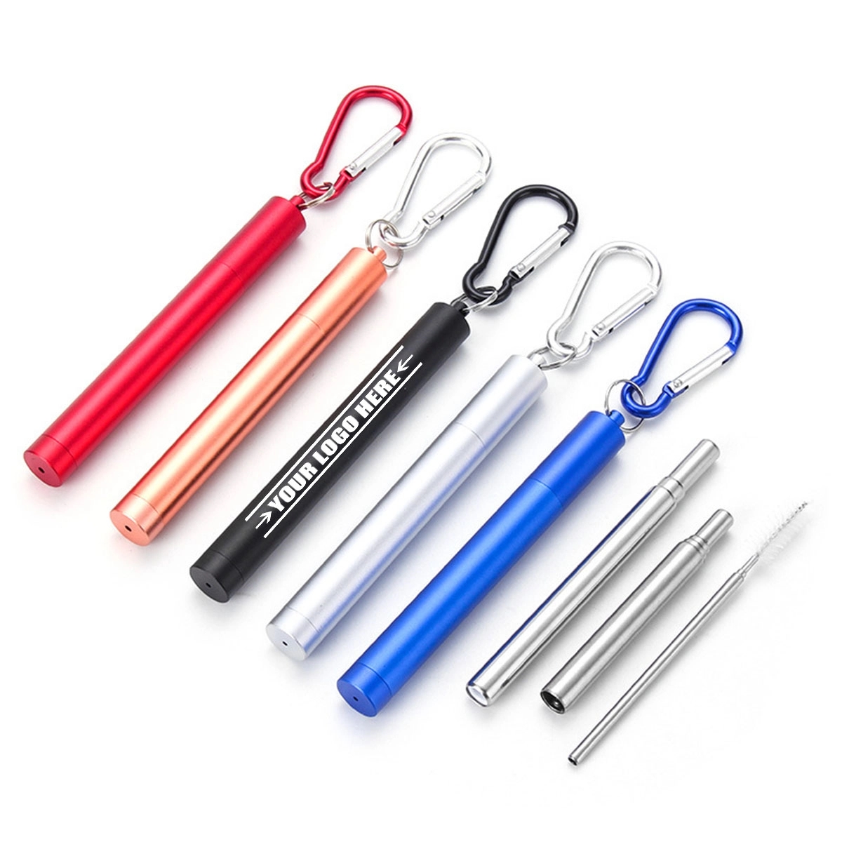 Stainless Steel Retractable Straw 4