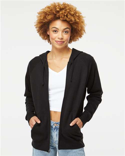 Unisex Special Blend Raglan Full-Zip Hooded Sweatshirt - PRM33SBZ 73