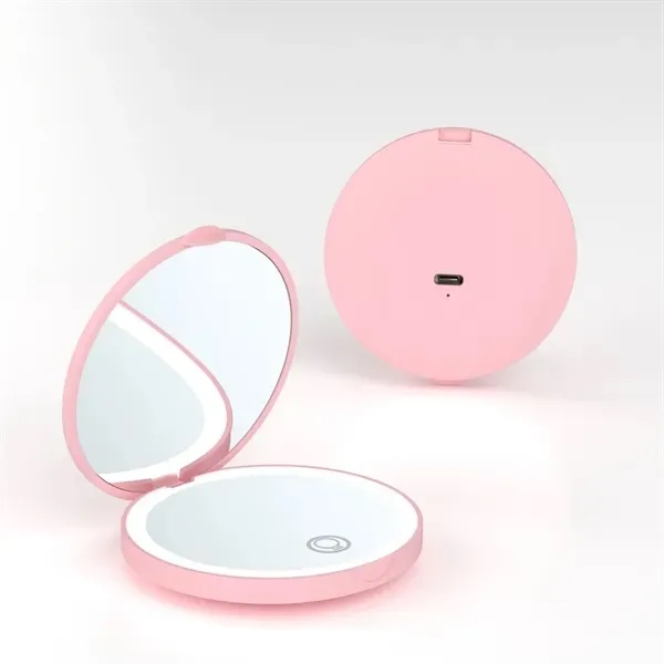 LED Pocket Mirror with Magnification & USB Cable 5
