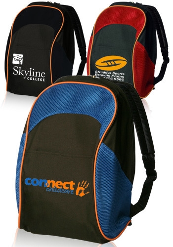 Two Tone School Backpacks - 11" W x 17"H 2