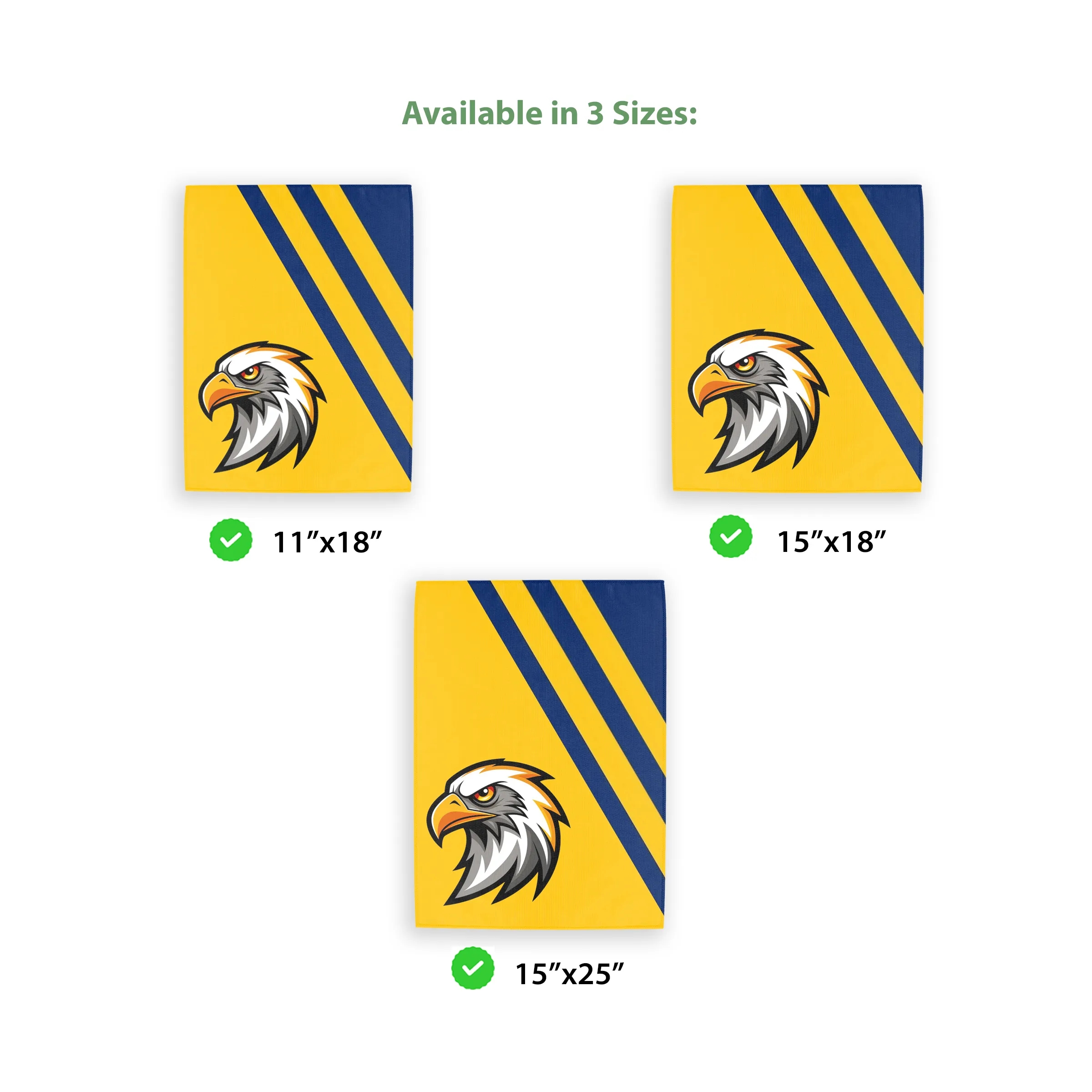 15" x 25" Custom Mircofiber Rally Towel 6