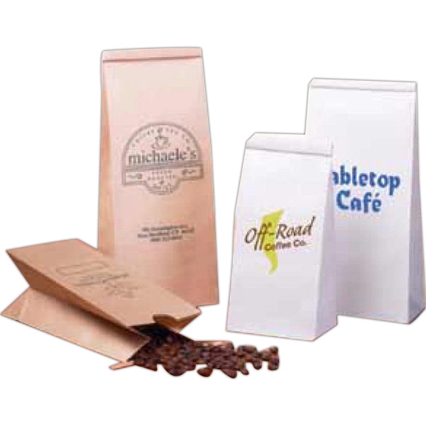 1 LB. Tin Tie Coffee Bag w/ Window 1