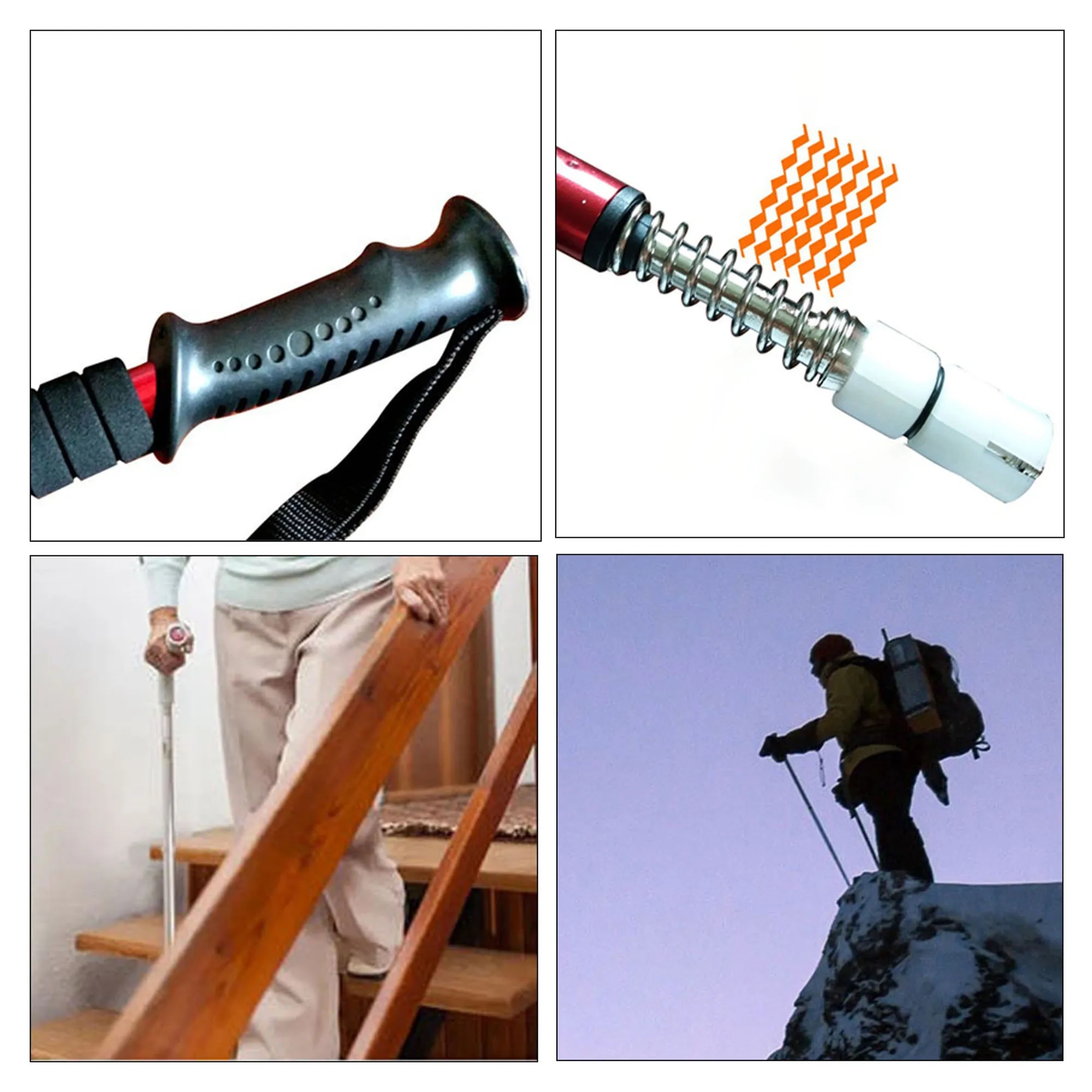 Portable Climbing Hiking Anti Slip Cane 2