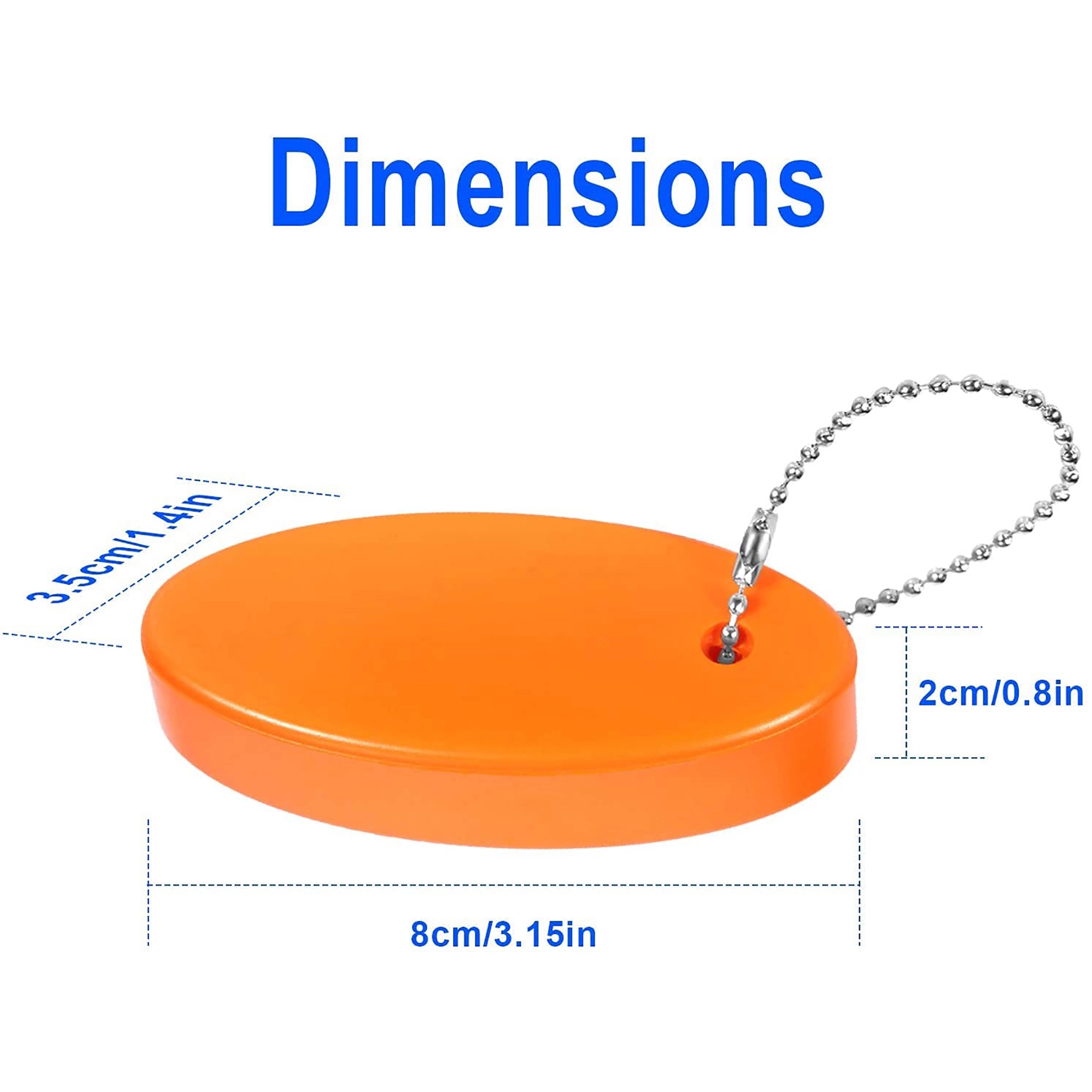 Oval Floater Key Tag 5