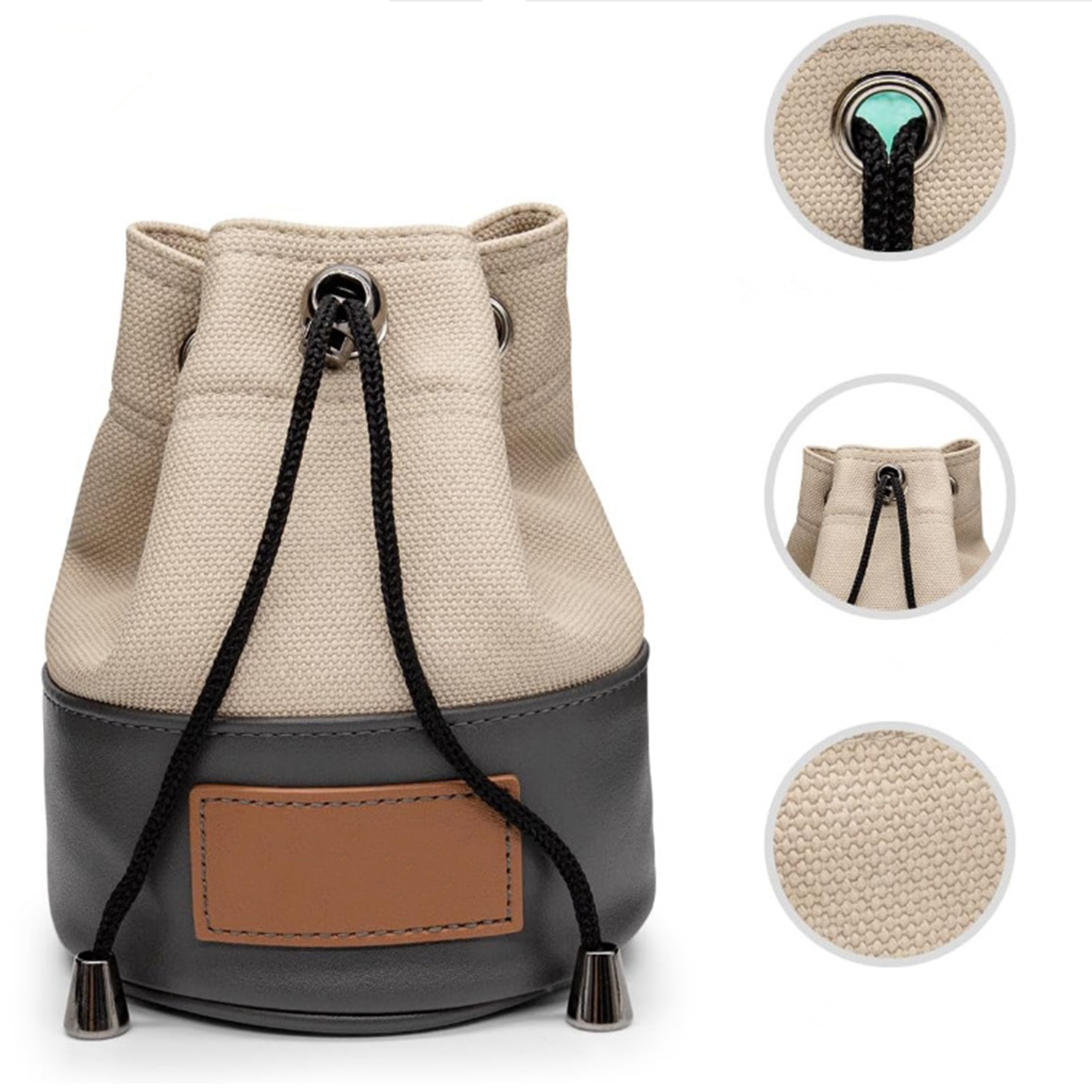 Bucket Waist Design Golf Ball Drawstring Pouch 2