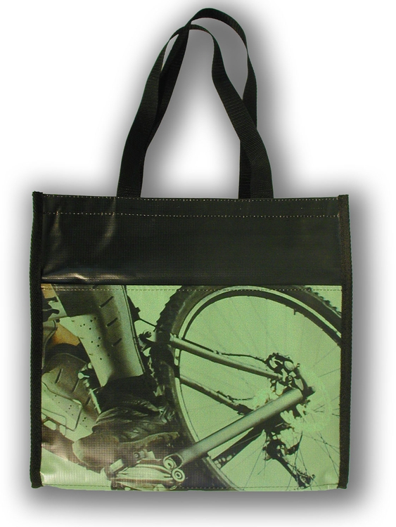 Billboard Recycled Banner Tote Bag 14x4x13" 2