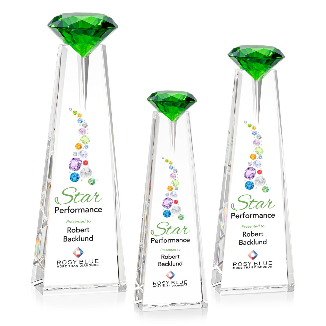 Alicia Gemstone VividPrint™ Award - Optical/Emerald