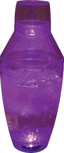 8oz Single Light 3 Piece Martini Top Plastic Cocktail Shaker 8
