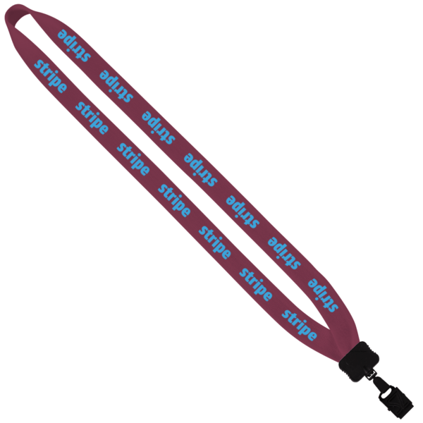 3/4" Cotton Lanyard with Plastic Clamshell & O-Ring 43