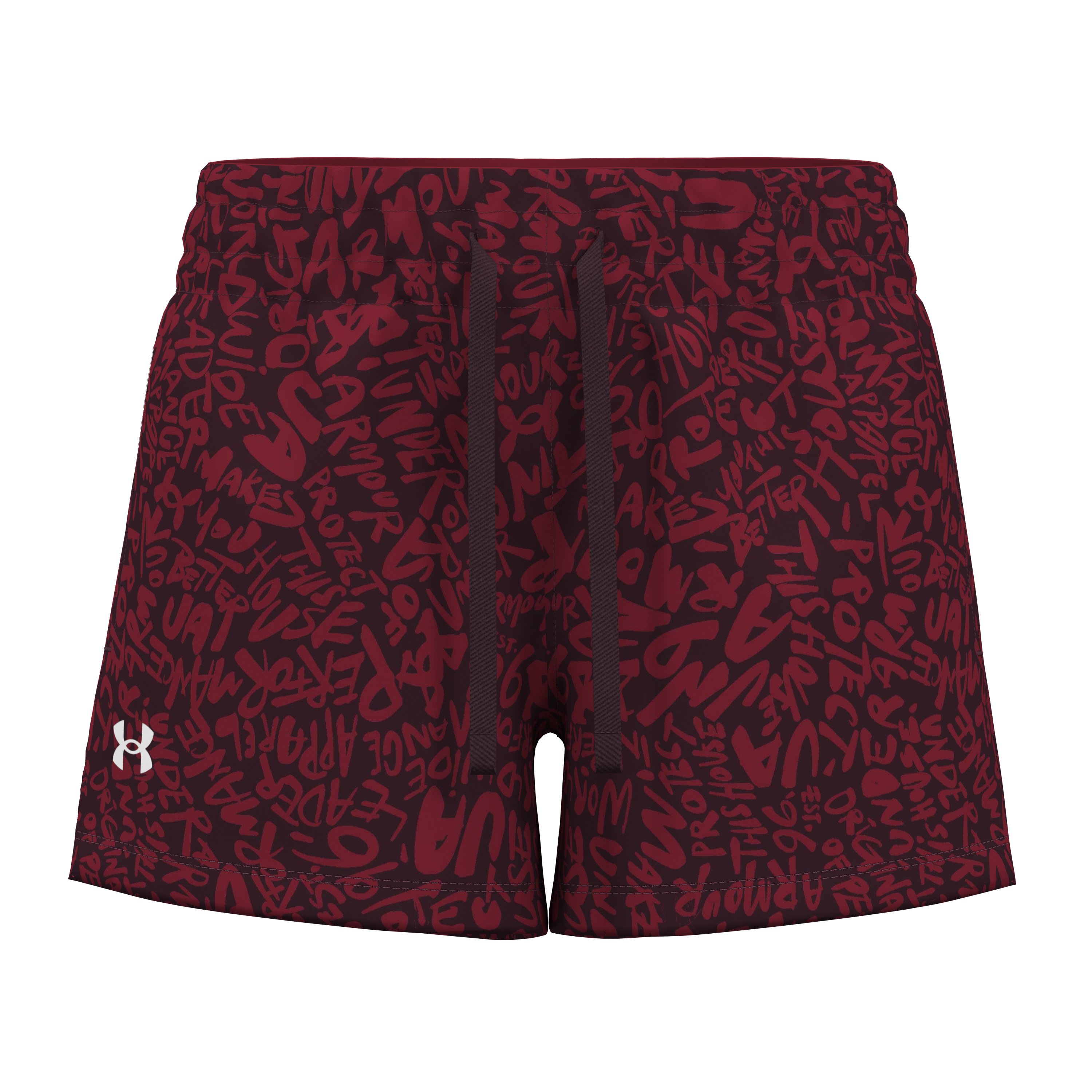 Girls' UA Rival Fleece Printed Shorts 2