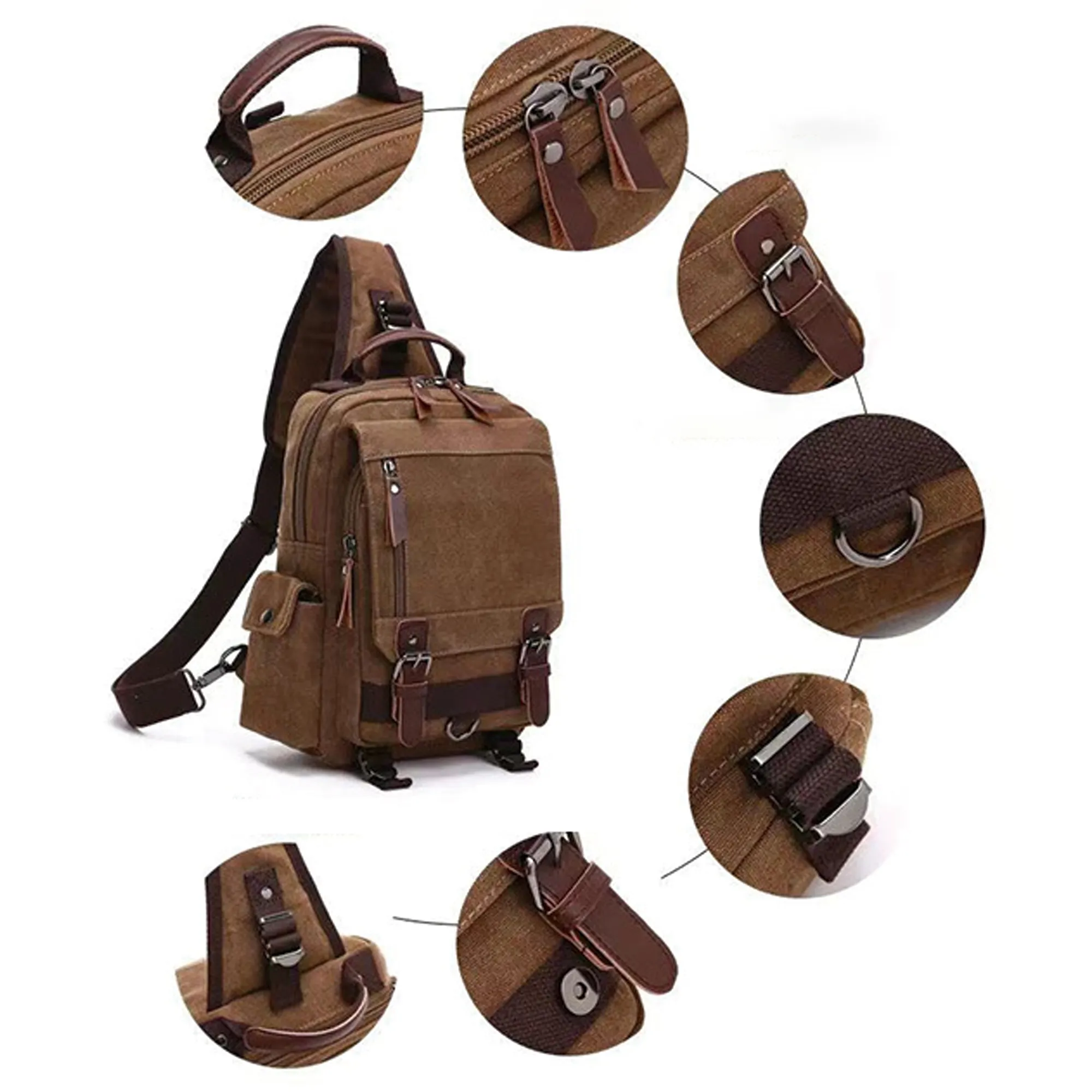 Canvas Messenger Backpack 4