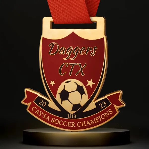 2.25" High Quality Die Cast Cloisonne Medal