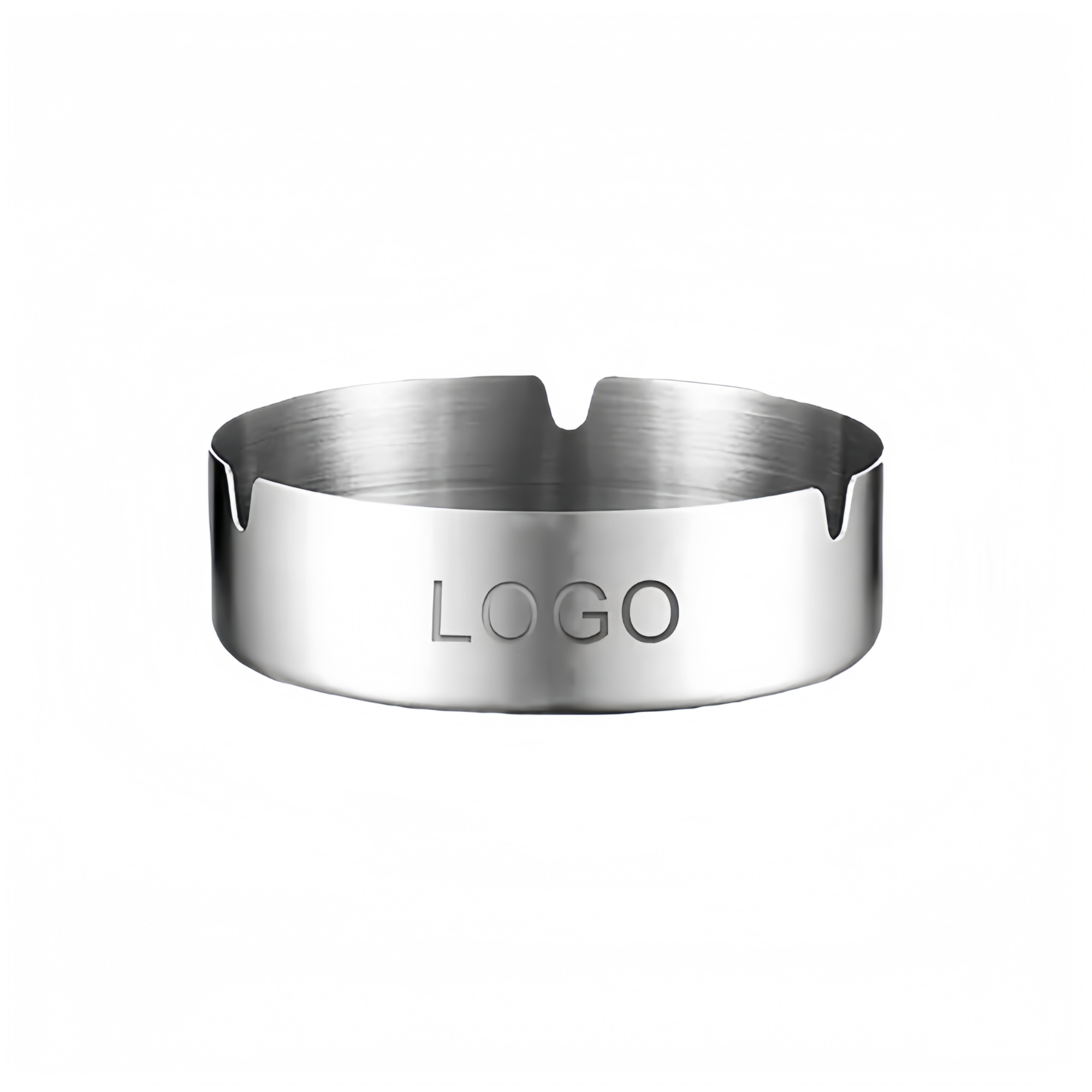 Stainless steel commercial minimalist advertising  ashtray 2