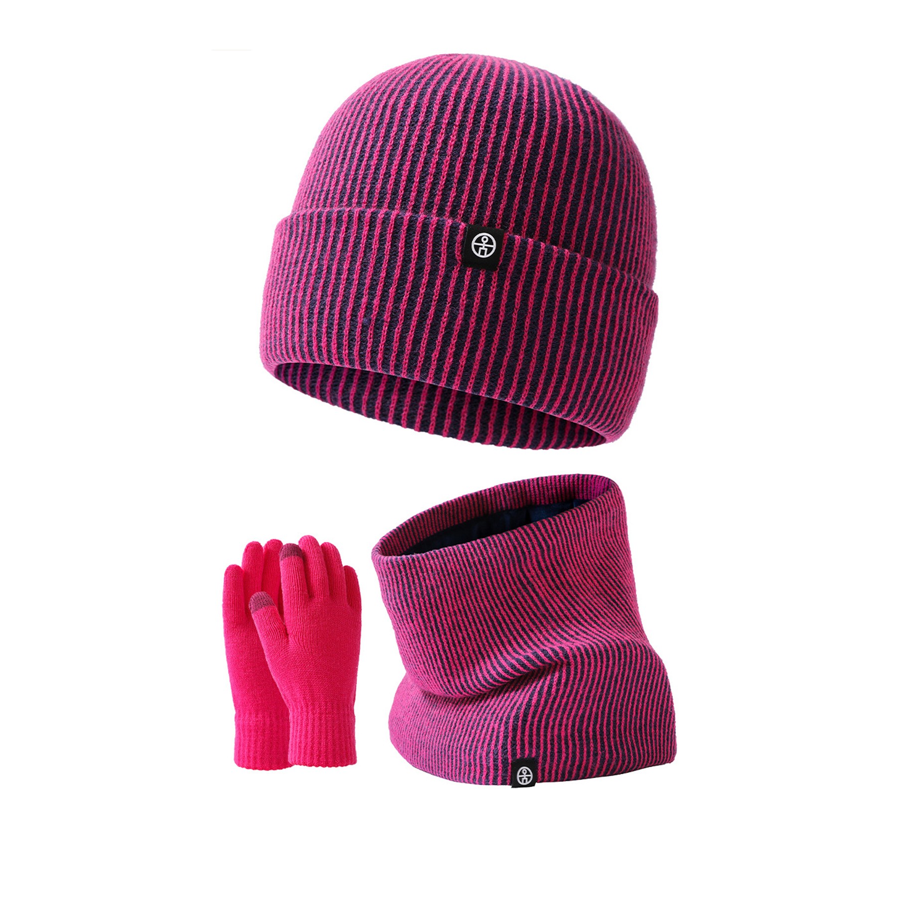 Winter Hat Scarf Gloves Set 6