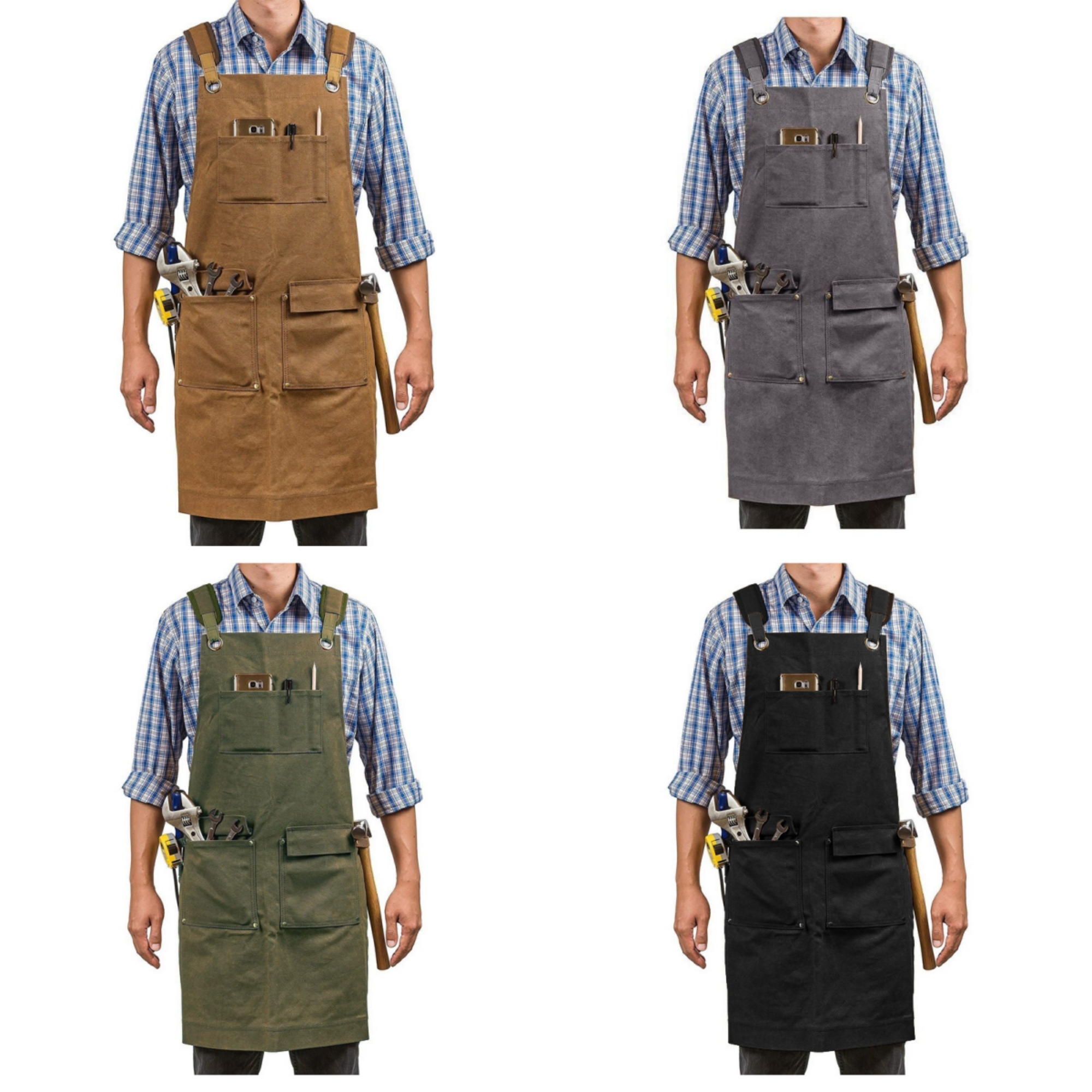 Work Apron With Pockets 6