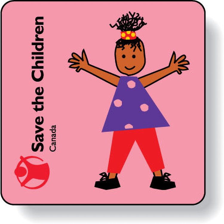 Fluorescent Red Paper Roll Labels Stock Square (0.875"x0.875")