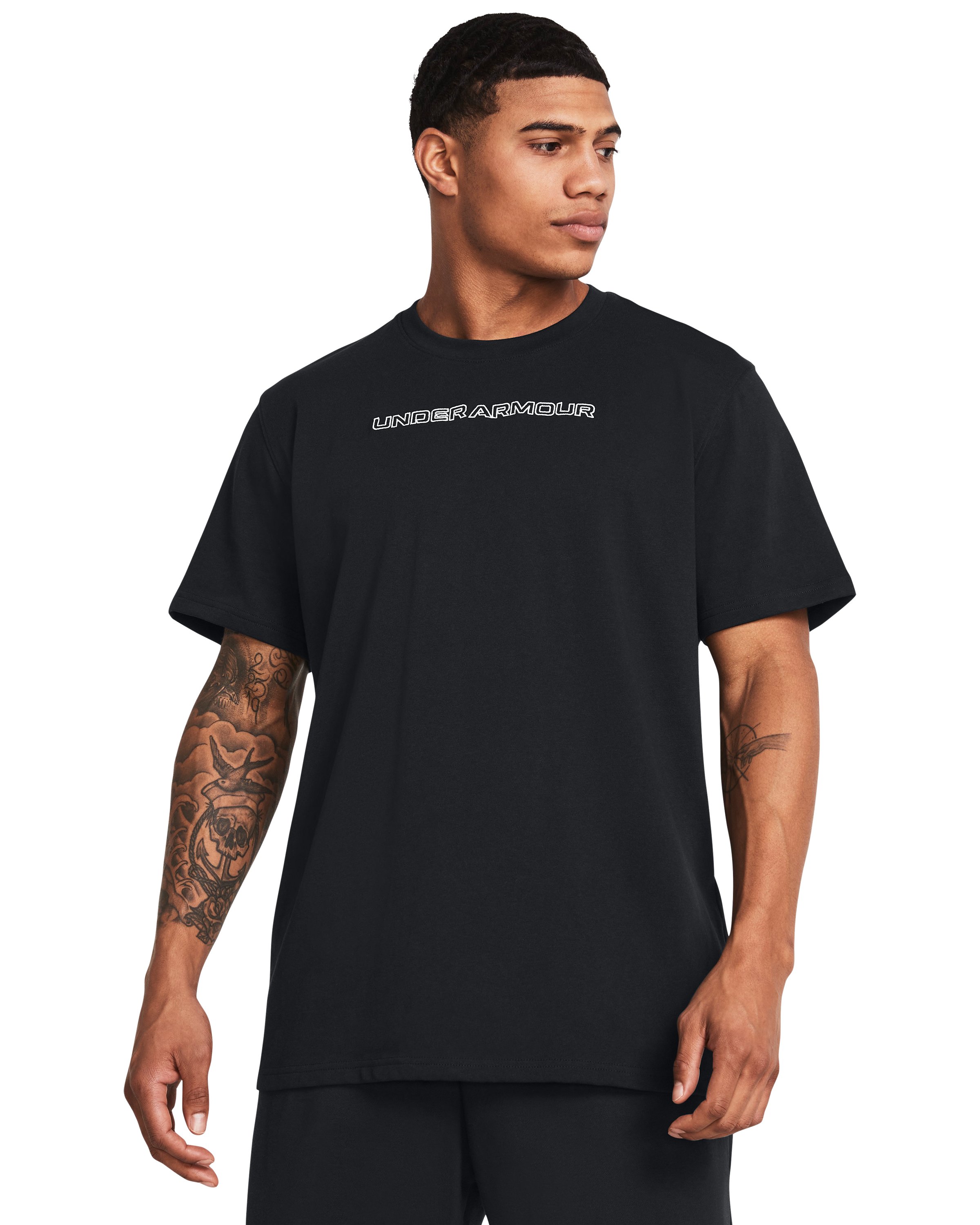 UA Heavyweight Logo Overlay Embroidered Men's Short Sleeve 3
