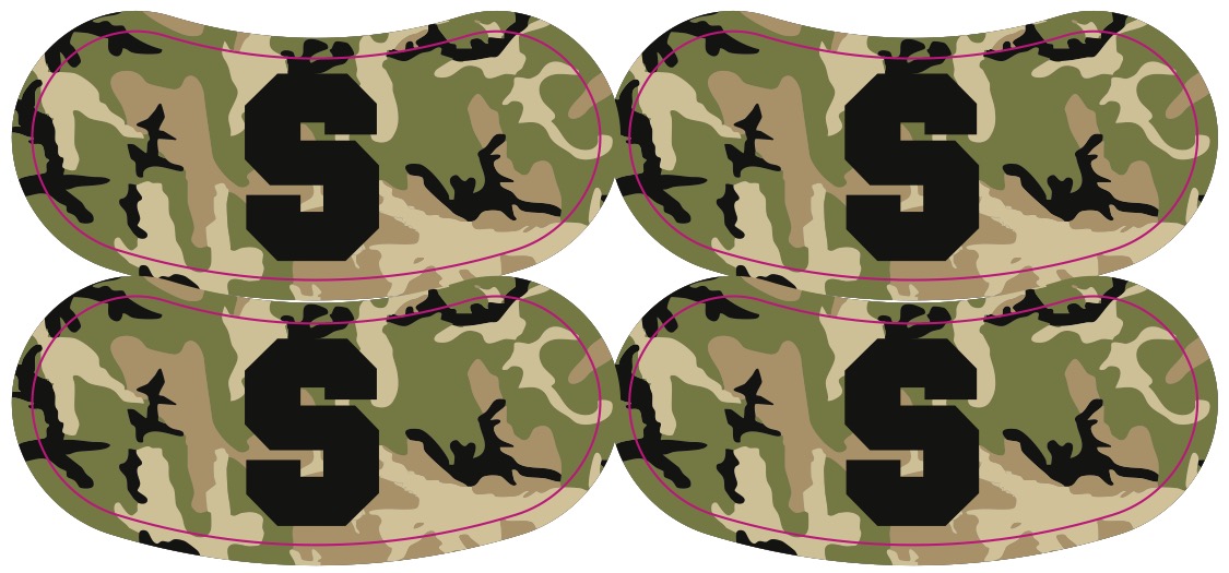 Eye Strips - Eye Black - Peel & Stick Tattoo Sheet 5