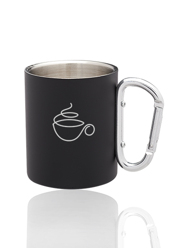10 oz. Carabiner Handle Stainless Steel Mugs 19