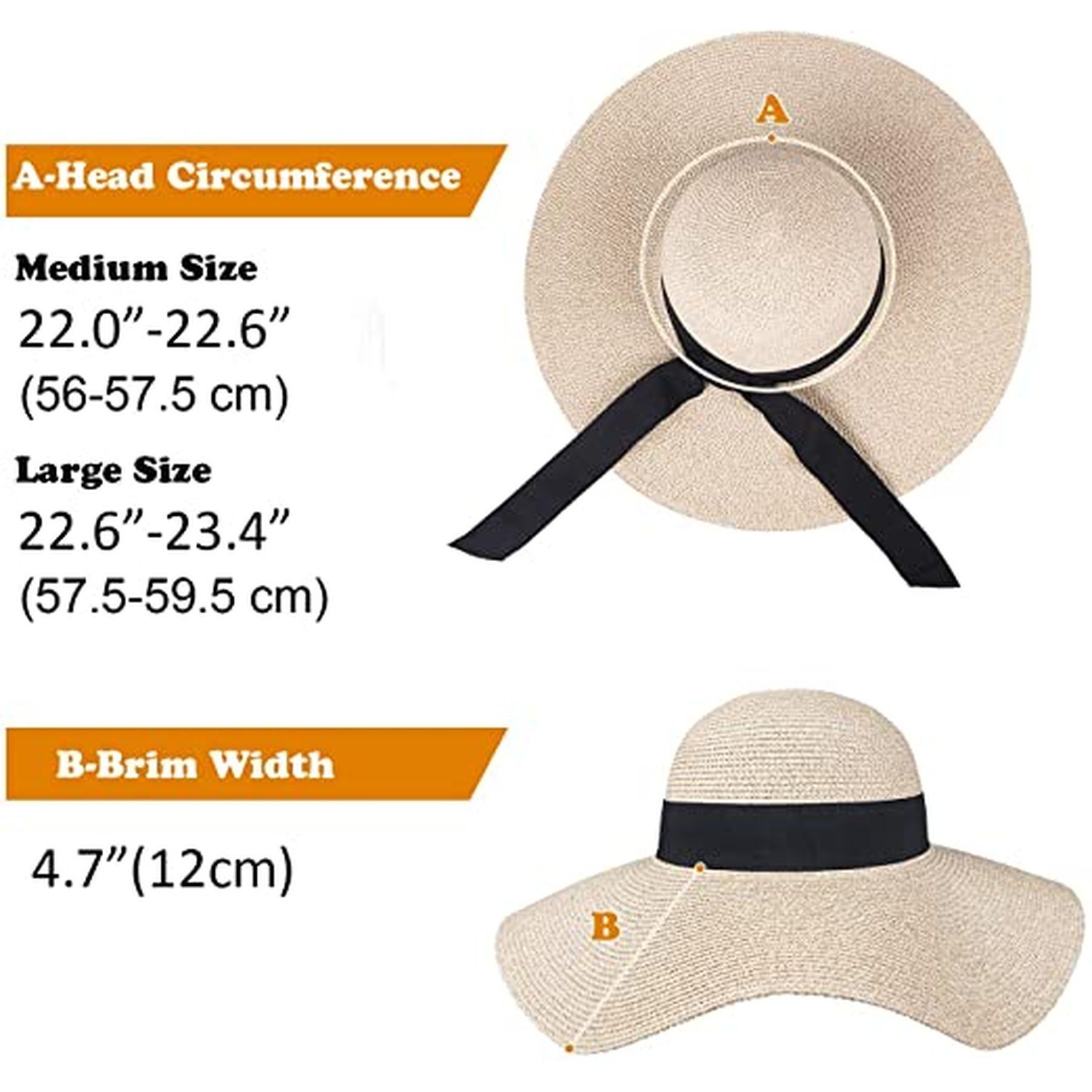 Wide Brim Sun Straw Hat Roll Up Floppy Beach Hats 7