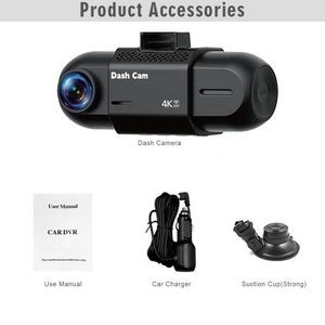 Touchscreen 4K+1080P Dashcam 3