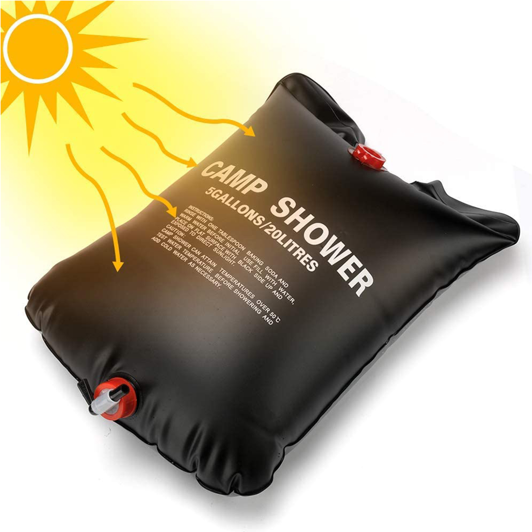 5 Gallons Outdoor Solar Shower Bag 4