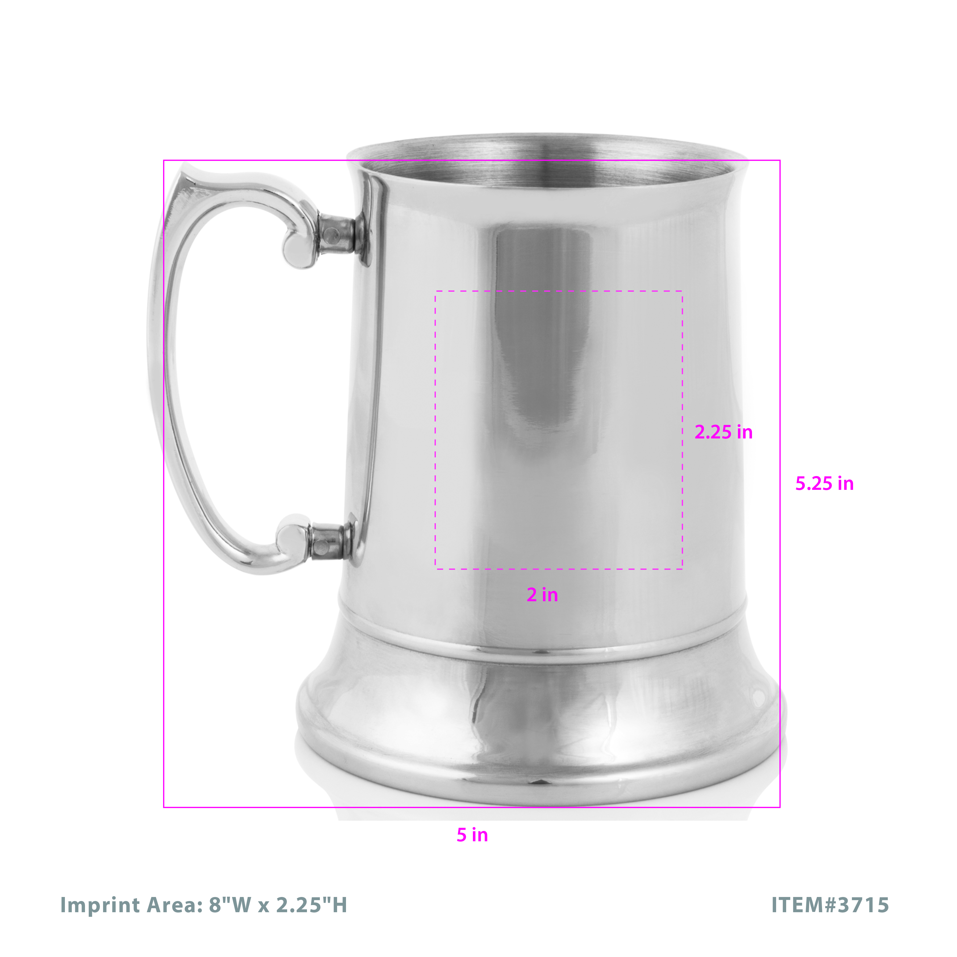 Viski® Stainless Steel Beer Stein 3