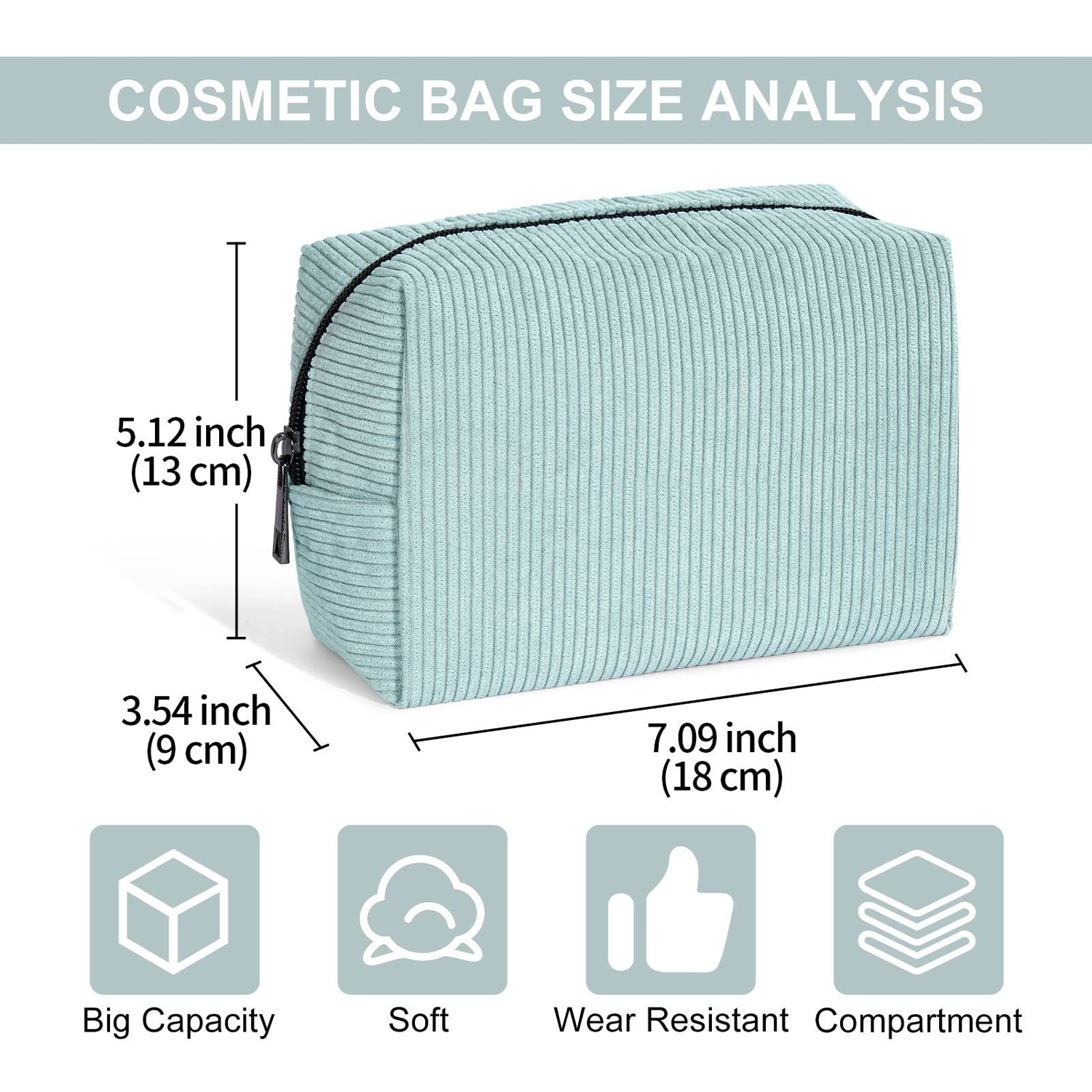 Corduroy Cosmetic Bag 8