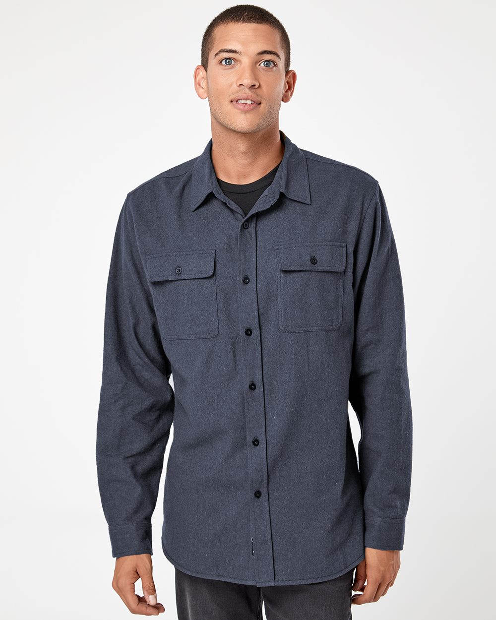 Solid Flannel Shirt 8200
