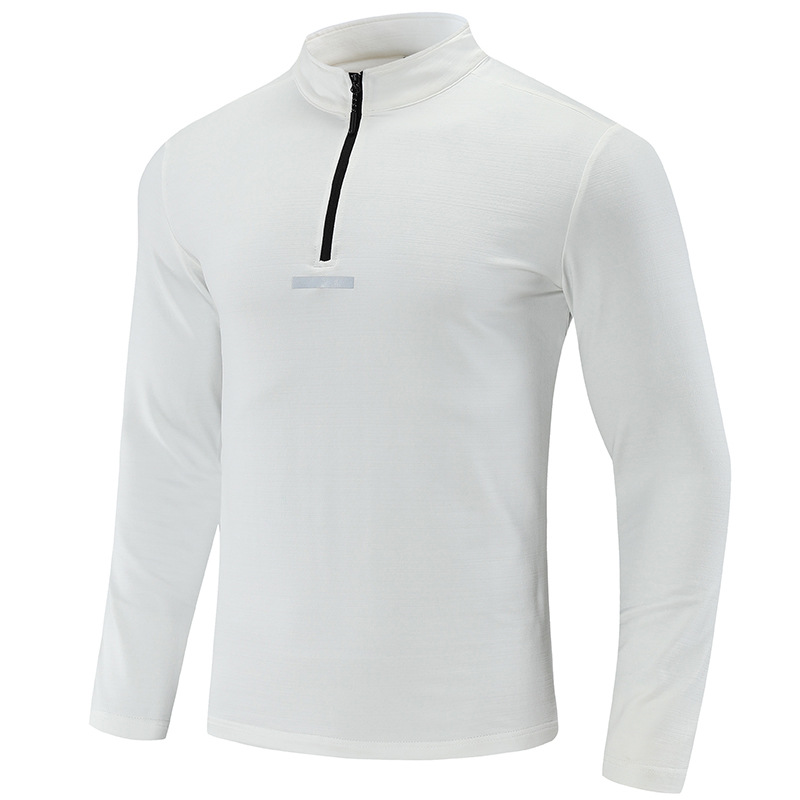 Men's Quick-Dry Stretch Quarter-Zip Pullover W/ Reflective Trim 7