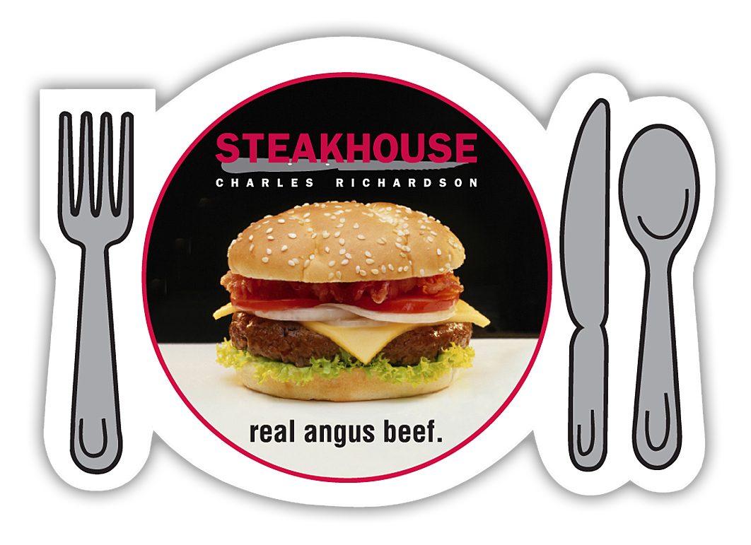 Magnet - Plate & Silverware Shape (2.875x2) - 20 Mil. 1