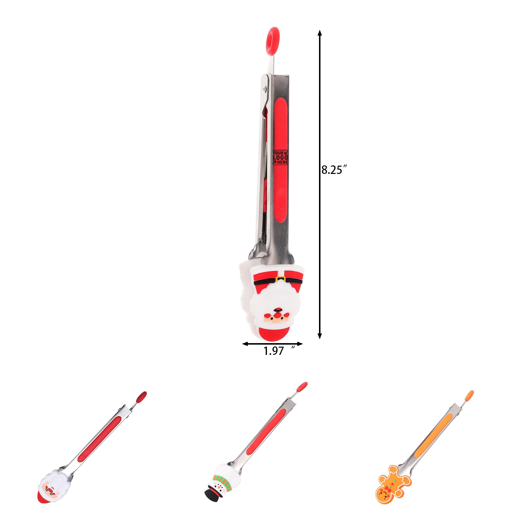 Christmas Silicone Tongs 1