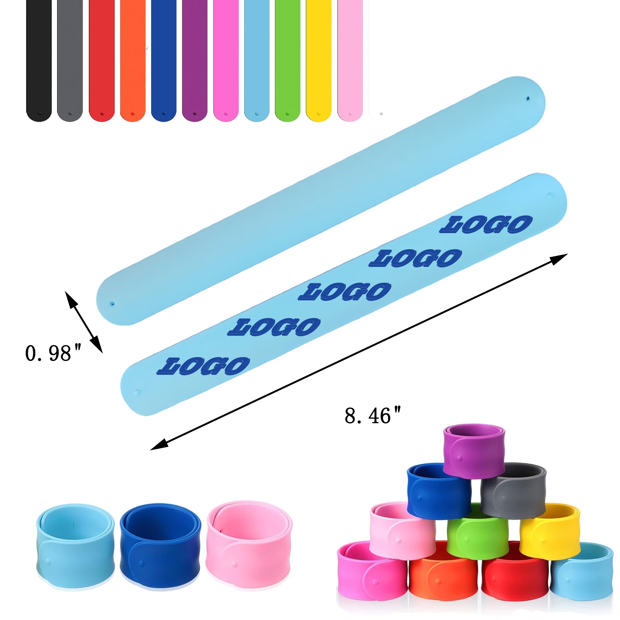 Pantone Color Code Custom Silicone Bracelet 3