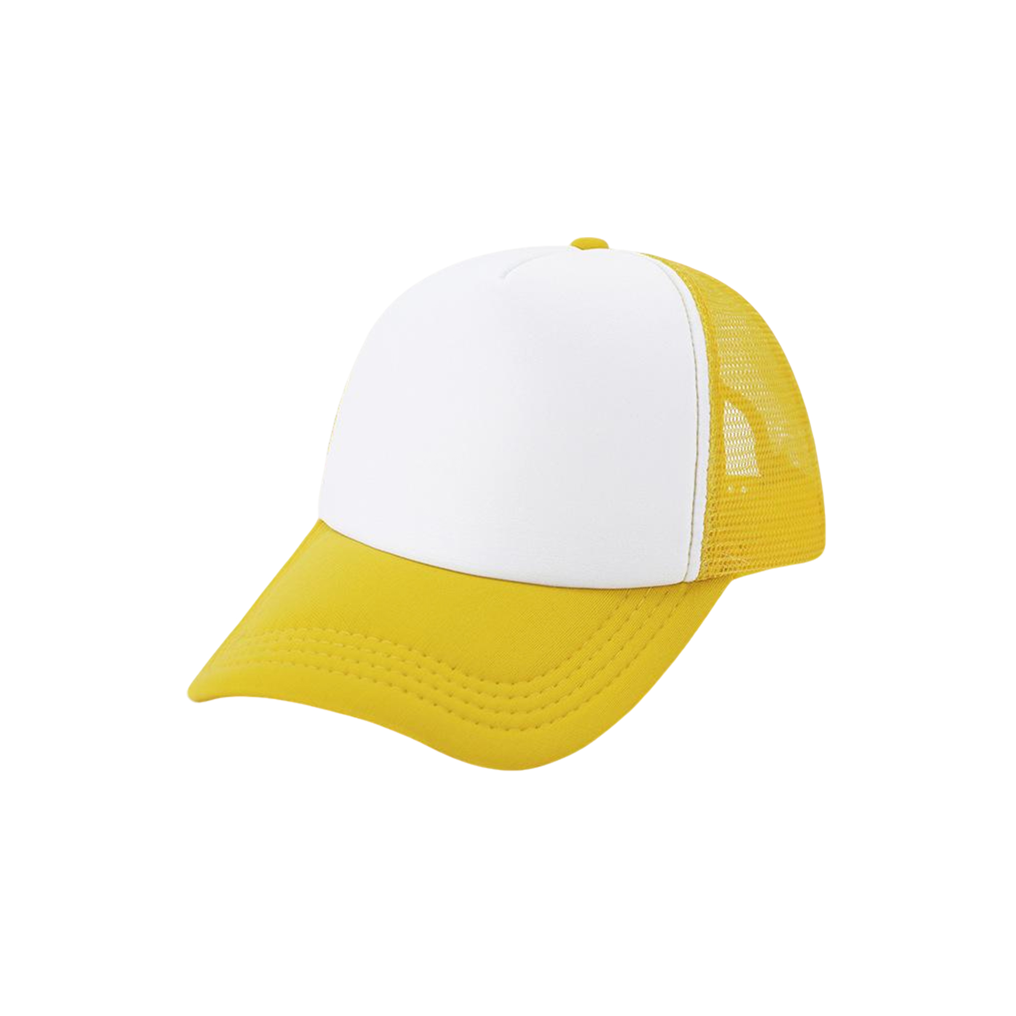 Sponge Mesh Back Trucker Cap With Plastic Snapback 18