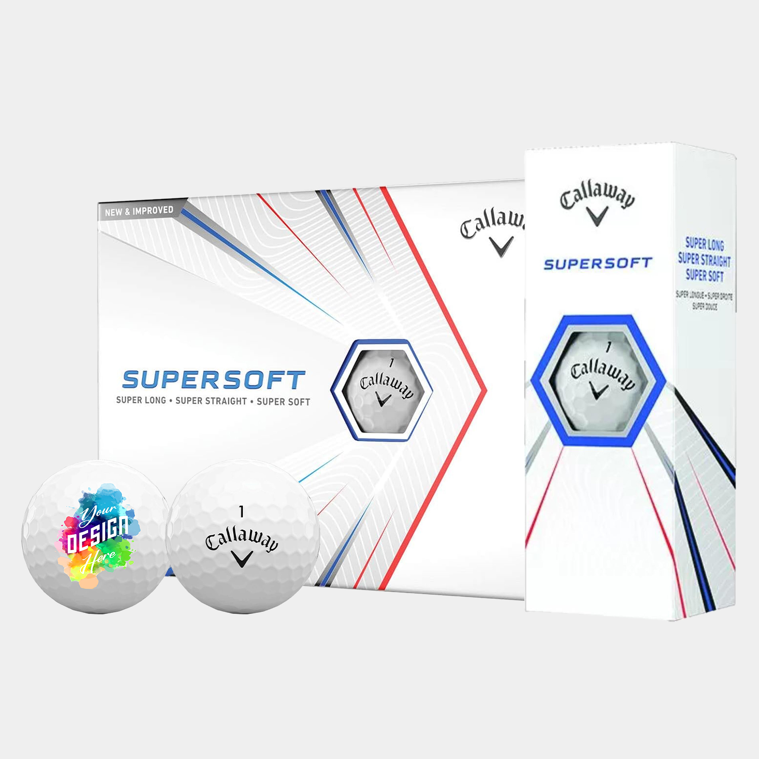 Callaway® 12 Pack Supersoft Golf Balls with Custom Imprints 5