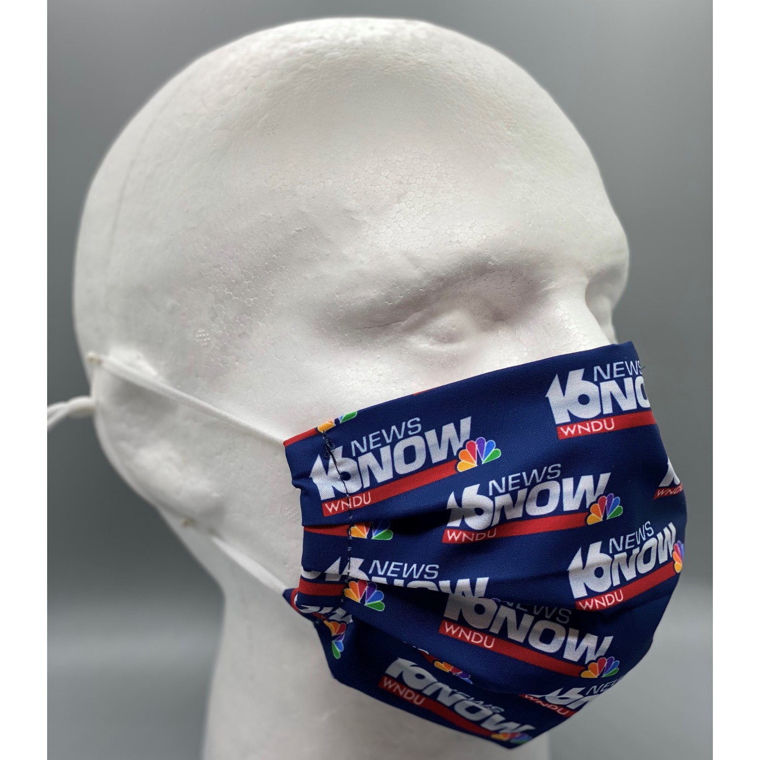 2-Ply Reusable Pleated Face Mask w/Adjustable Ear Loops 2