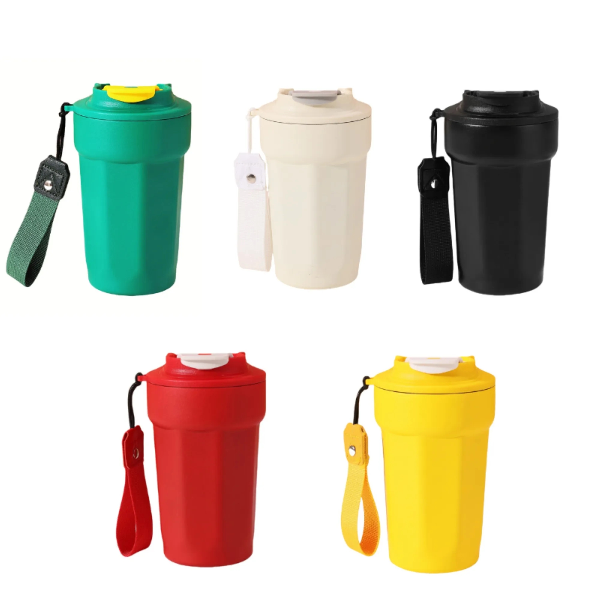 15oz 316 Stainless Steel Insulated Octagonal Coffee Cup 5