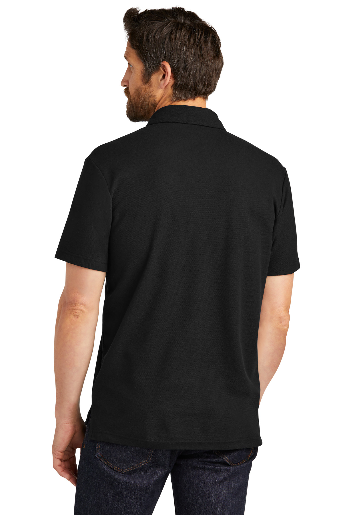 C-FREE Cotton Blend Pique Pocket Polo