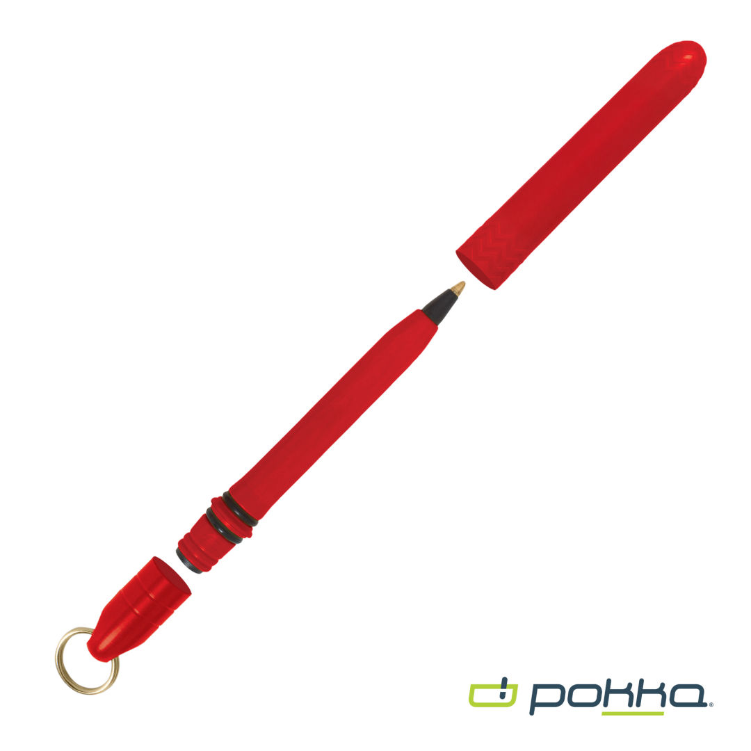 Pokka® Pocket Pen w/Dock & Gold Keyring 69
