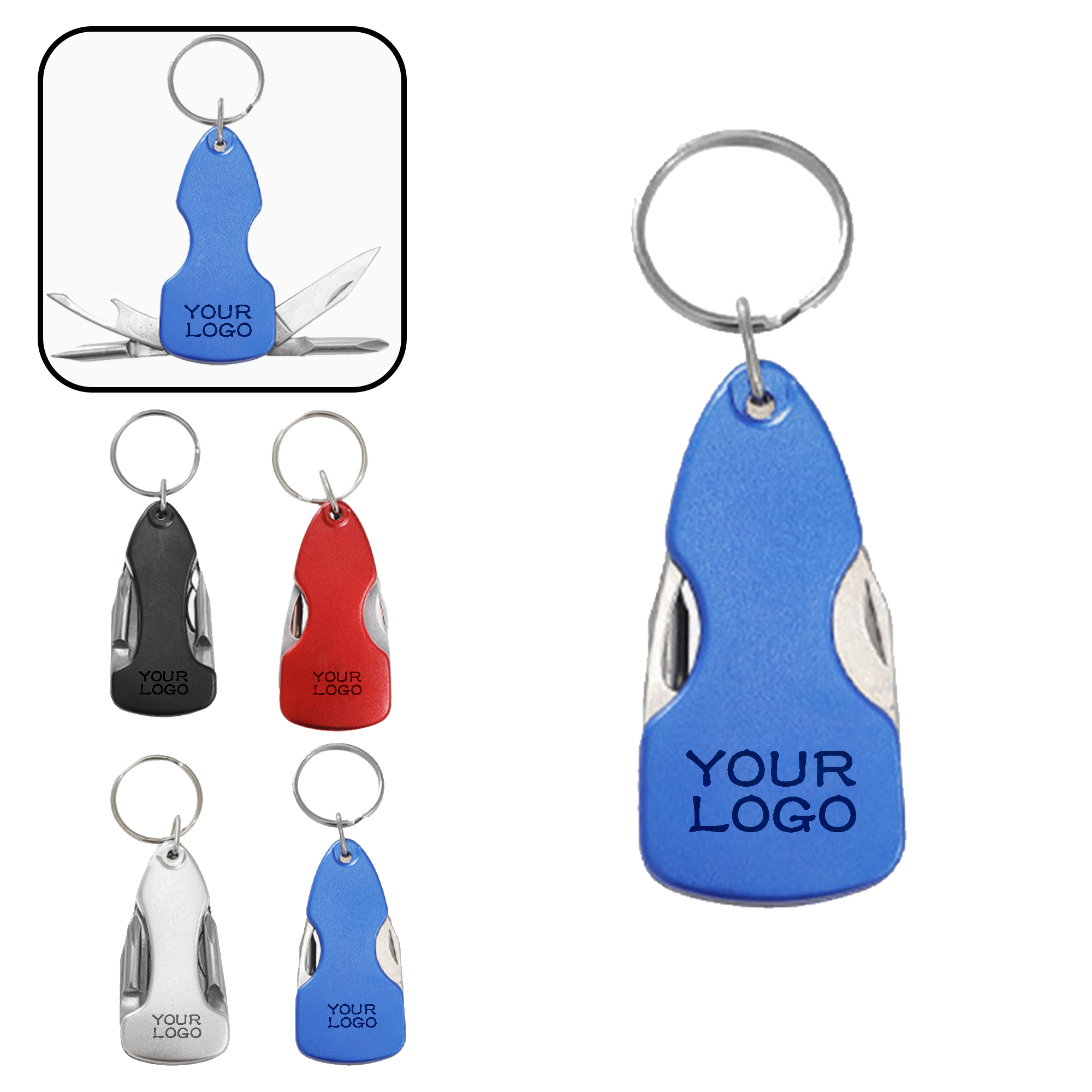MOQ 20 PCS Keychain Survival Tool 1