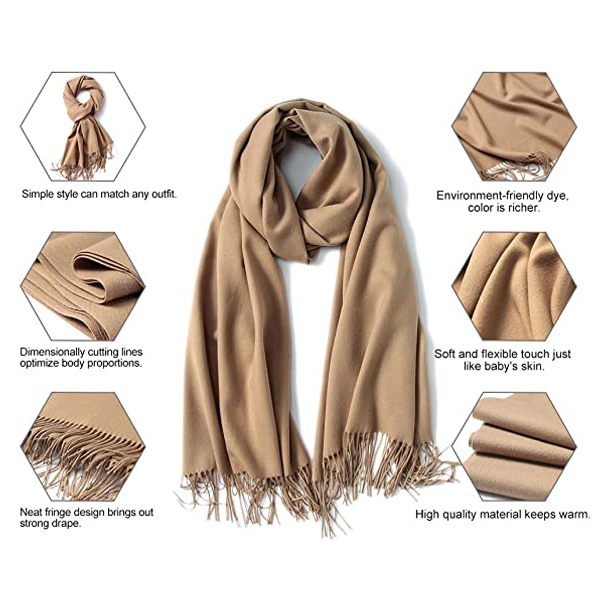 Cashmere Feel Classic Soft Scarf 4