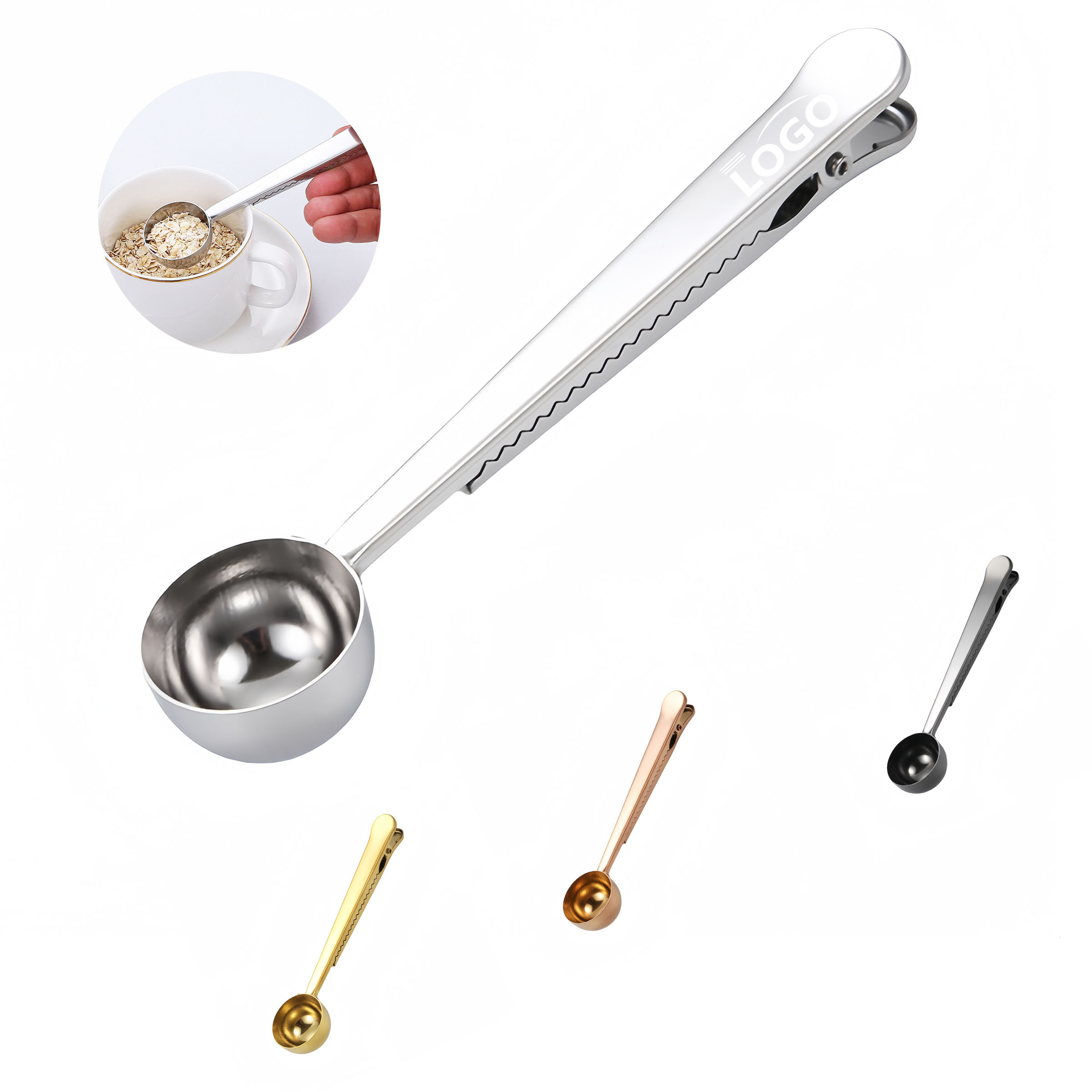 Coffee Measuring Scoop with Bag Clip 4