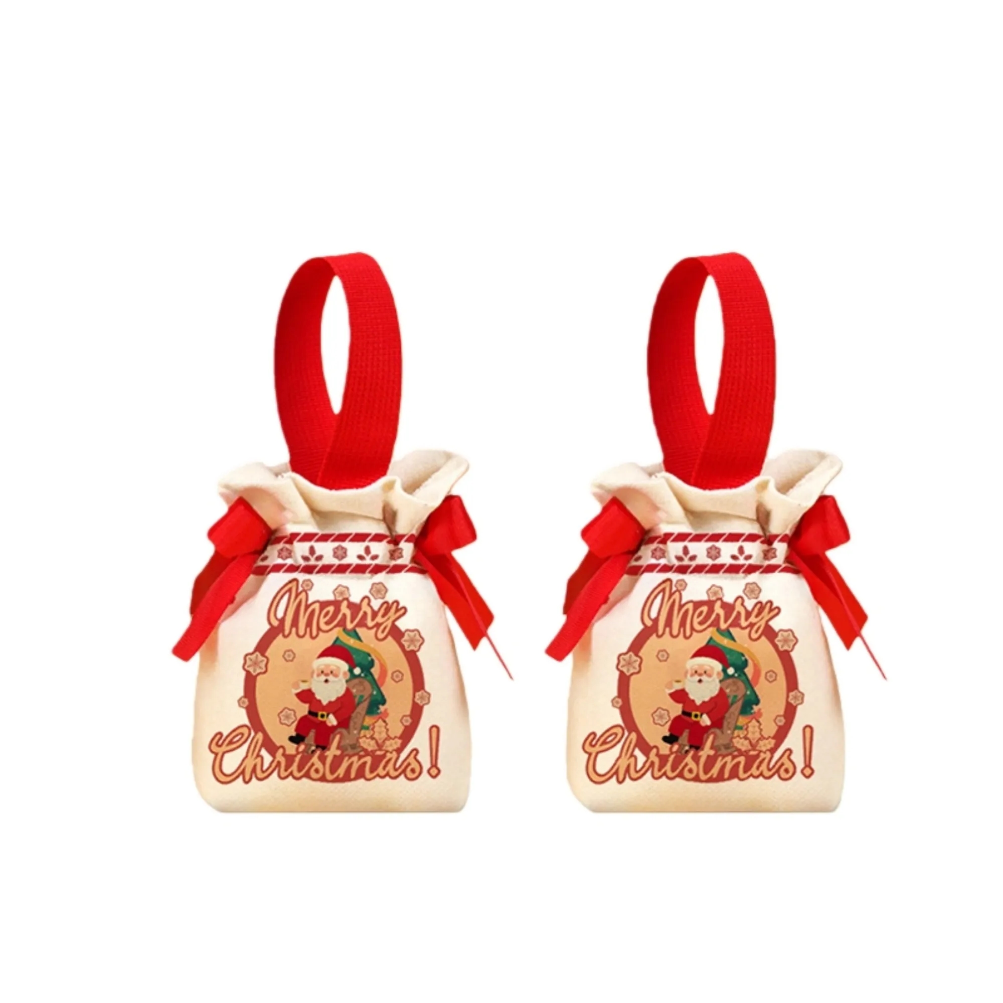 Canvas Christmas Drawstring Bag 9