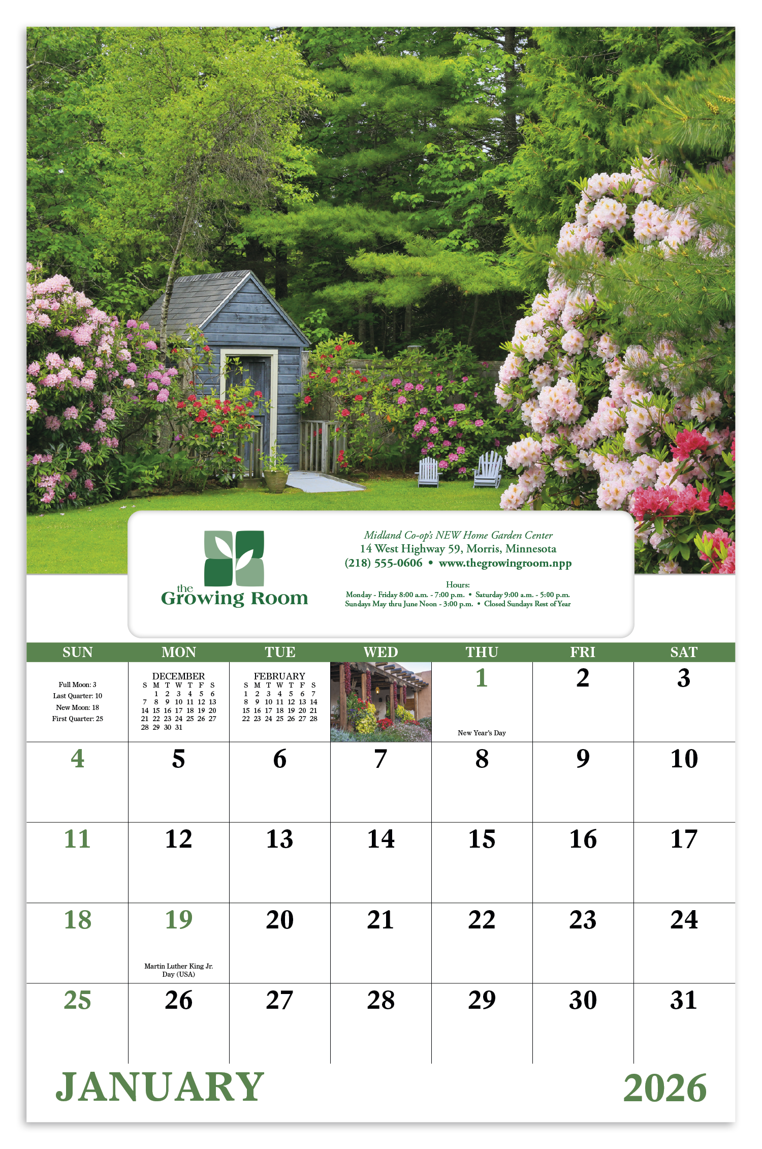 Good Value™ Garden Walk - Window Calendar 41