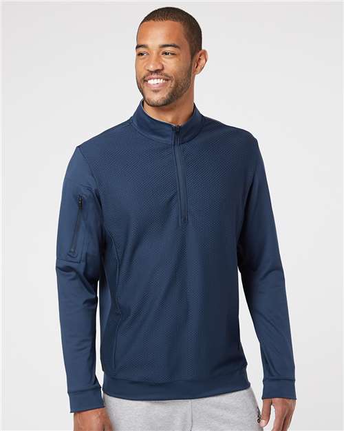 Men's Textured Quarter-Zip Pullover - A295 19