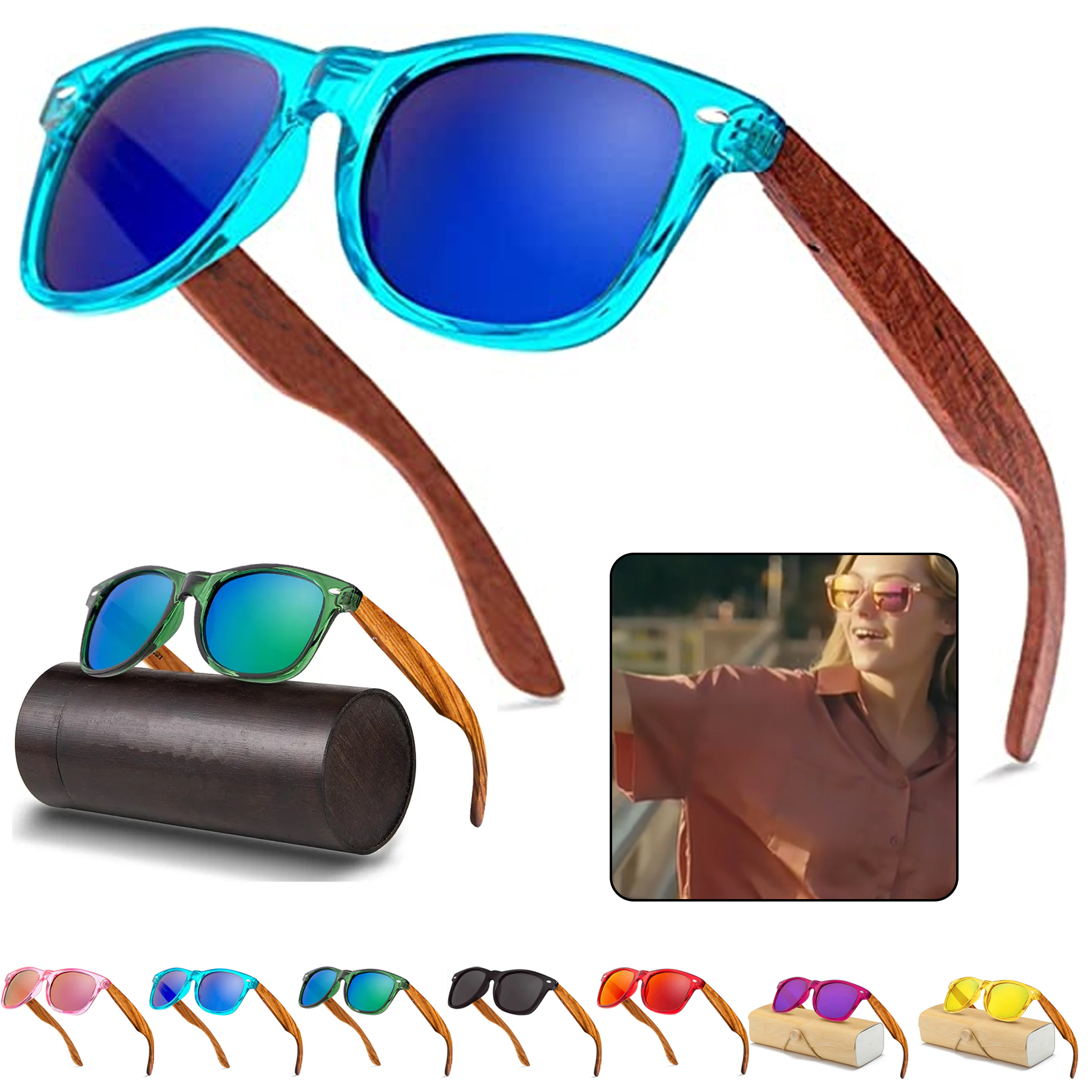 Premium Bamboo Frame Sunglasses 2