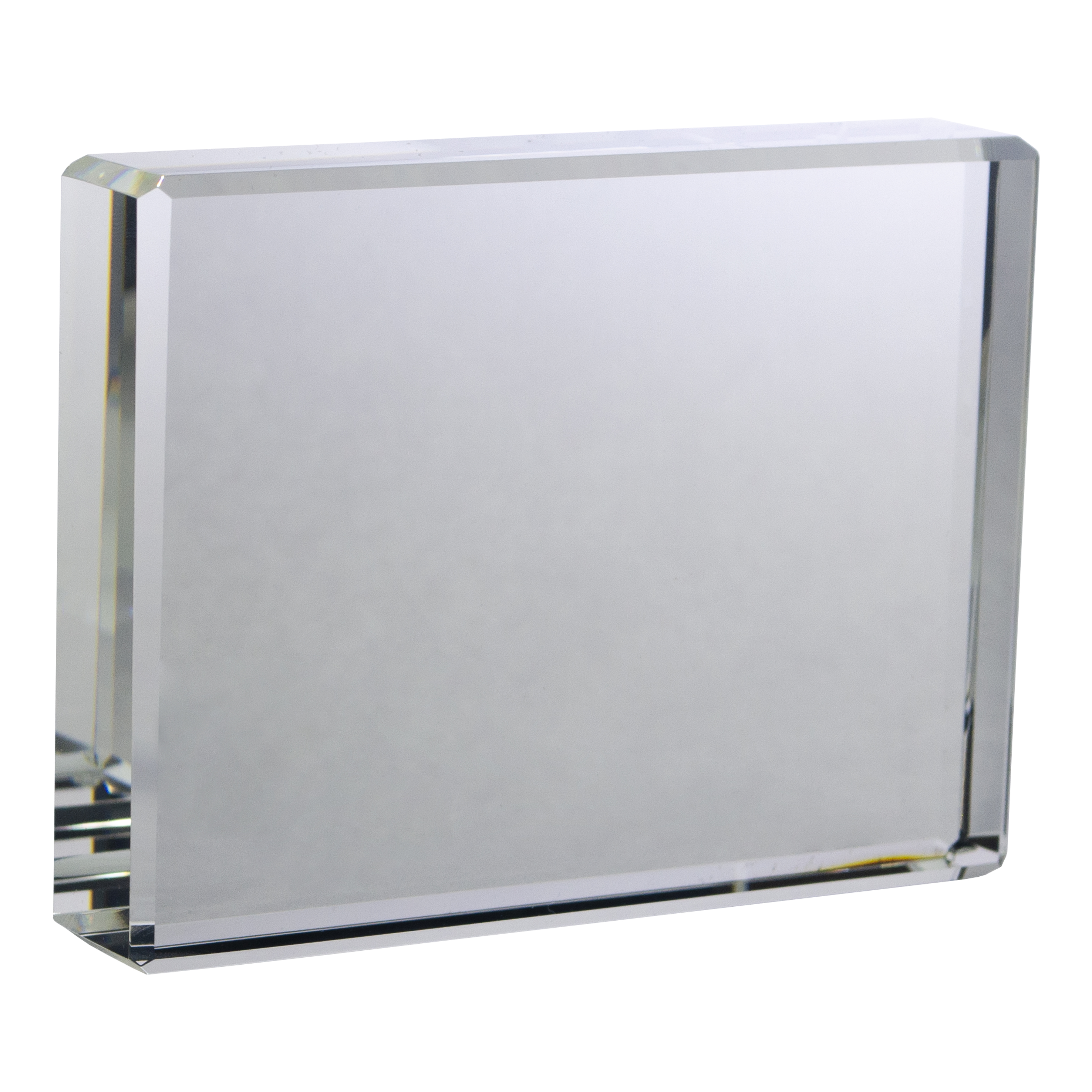 4" Clear Crystal Desktop Award 3